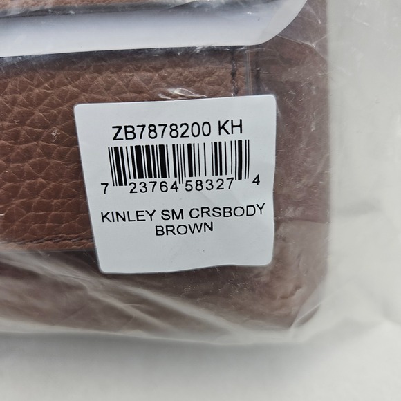 New FOSSIL Kinley Leather Small Crossbody Shoulder Purse Solid Brown MSRP$150.00 - Picture 7 of 7